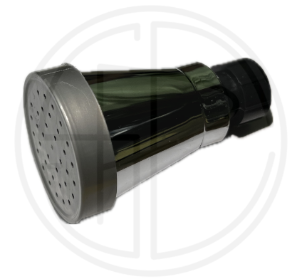 Ducha articulada cromo tapa/negra