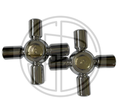 Volante Cruz 42 cromo/oro