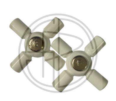 Volante Cruz 42 blanco/oro